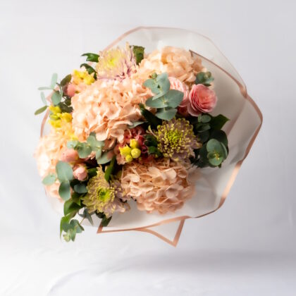 Bouquet with Hydrangeas and Seasonal Flowers