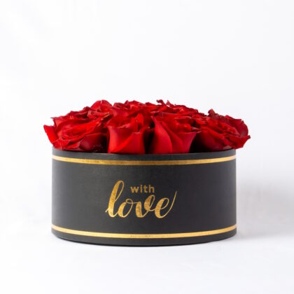 Box with Red Roses